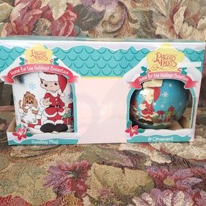 PRECIOUS MOMENTS CHRISTMAS ORNAMENT AND MUG
